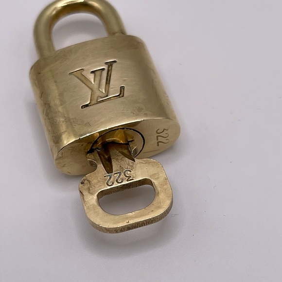 100% Authentic and pre loved Louis Vuitton - Gold Lock and Key set - #322 - Picture 2 of 6